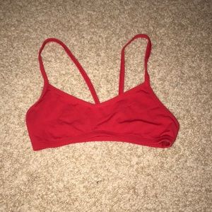 Jolyn red bikini top